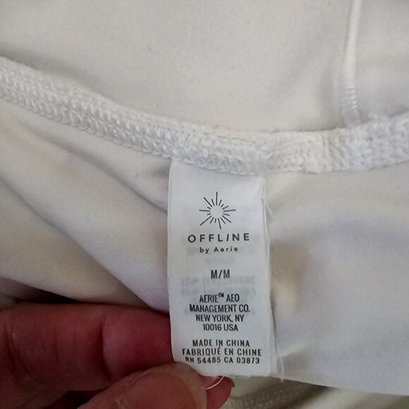 White Athletic Skort By Offline By Aerie M/L Polyester & Elastane - Picture 5 of 9